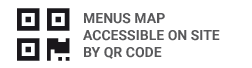 Menus map accessible on site by QR Code